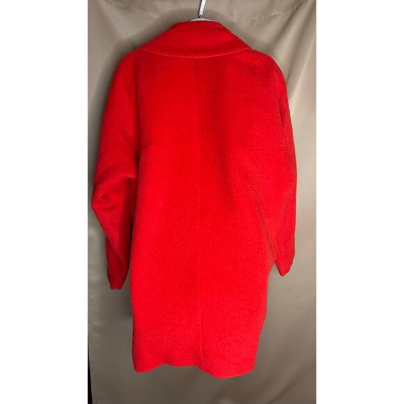 Trina Turk Red Tomato Ruby Coat 4 - Picture 8 of 10